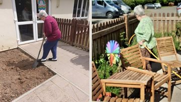 Spot of gardening for Hailsham care home Residents